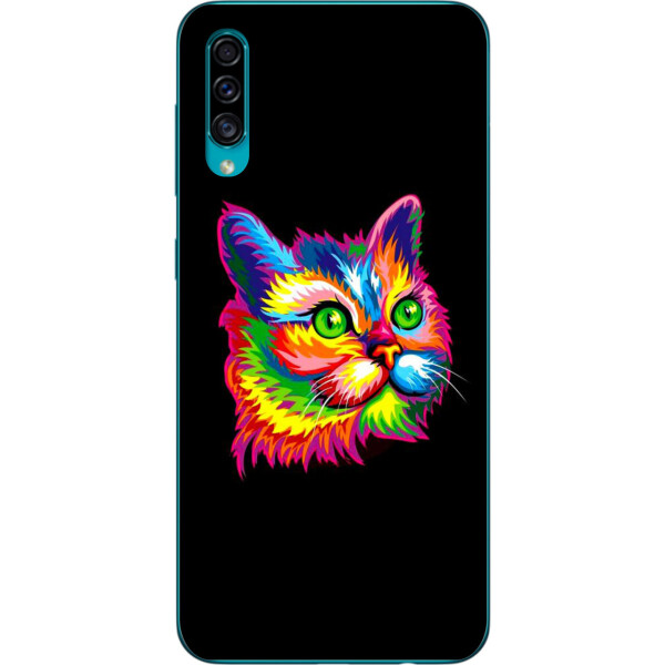 

Силиконовый чехол Amstel с рисунком для Samsung A30s Galaxy A307F Яркий кот