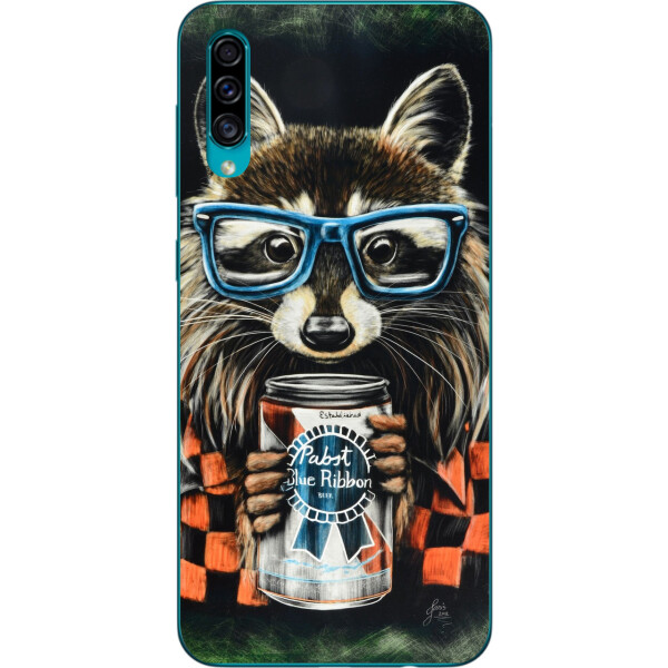 

Силиконовый чехол Amstel для Samsung A30s Galaxy A307F с картинкой Енот в очках