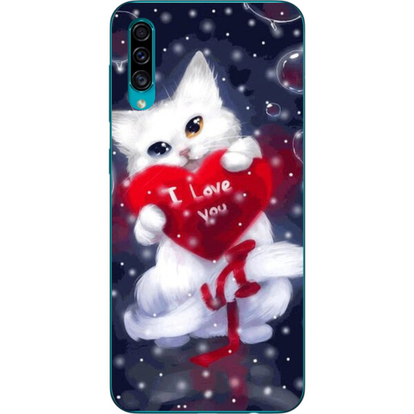 

Силиконовый чехол Amstel для Samsung A30s Galaxy A307F с картинкой Котик с сердцем
