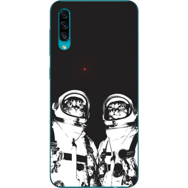 

Силиконовый чехол бампер Amstel для Samsung A30s Galaxy A307F с картинкой Космонавты коты