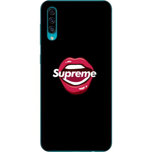 

Бампер силиконовый чехол Amstel для Samsung A30s Galaxy A307F с картинкой Губы Supreme