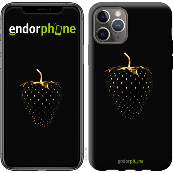 

Чехол на iPhone 11 Pro Черная клубника 3585u-1788, Силикон