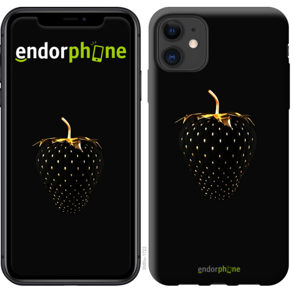 

Чехол на iPhone 11 Черная клубника 3585t-1722, 2D пластик