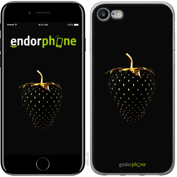 

Чехол на iPhone 7 Черная клубника 3585t-336, 2D пластик