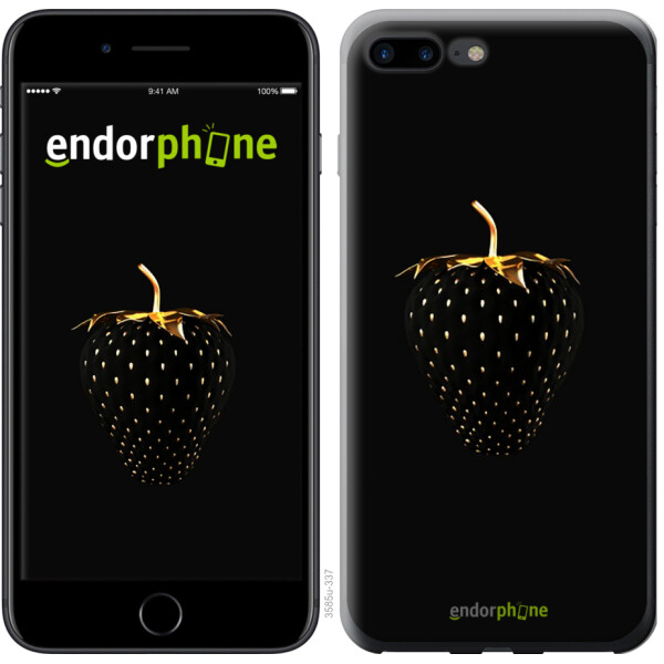 

Чехол на iPhone 7 Plus Черная клубника 3585u-337, Силикон