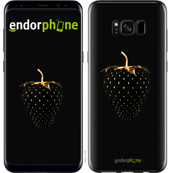 

Чехол на Samsung Galaxy S8 Черная клубника 3585u-829, Силикон