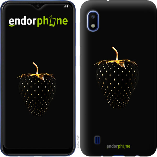 

Чехол на Samsung Galaxy A10 2019 A105F Черная клубника 3585t-1671, 2D пластик