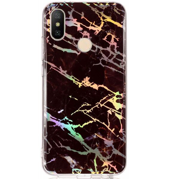 

TPU чехол Marble Series для Xiaomi Mi A2 (Черный) (678285)