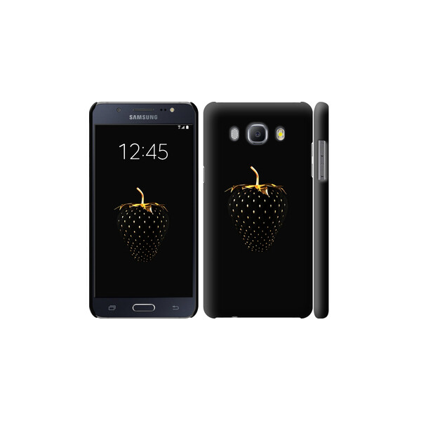 

Чехол на Samsung Galaxy J5 (2016) J510H Черная клубника 3585c-264, Пластик глянцевый