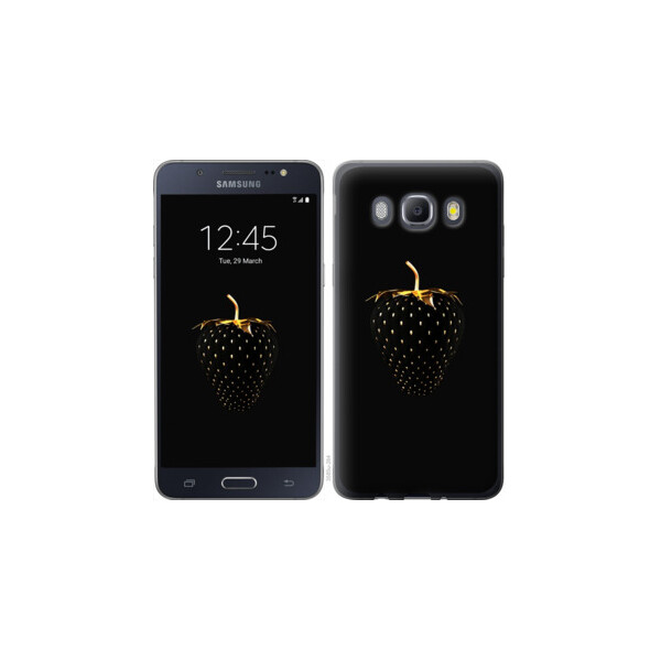 

Чехол на Samsung Galaxy J5 (2016) J510H Черная клубника 3585m-264, Пластик матовый
