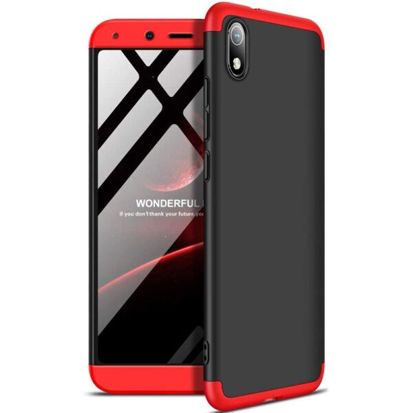 

Пластиковая накладка GKK LikGus 360 градусов (opp) для Xiaomi Redmi 7A (Черный / Красный) (909210)