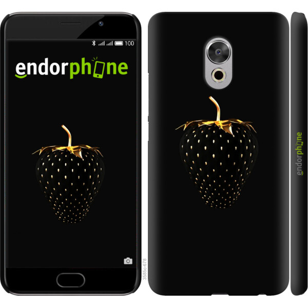 

Чехол на Meizu Pro 6 Plus Черная клубника 3585m-678, Пластик матовый