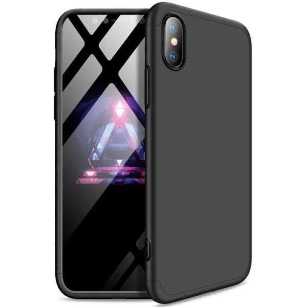 

Пластиковая накладка GKK LikGus 360 градусов (opp) для iPhone XS (5.8";) (Черный) (100068079)