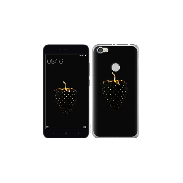 

Чехол на Xiaomi Redmi Note 5A Prime Черная клубника 3585m-1063, Пластик матовый