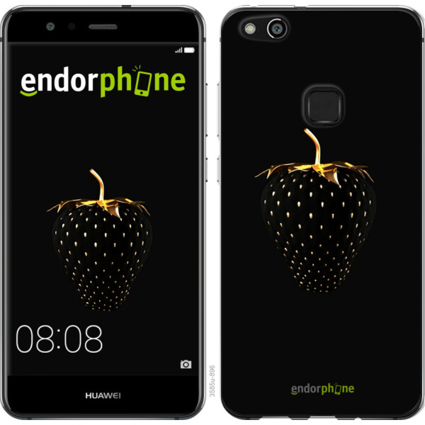 

Чехол на Huawei P10 Lite Черная клубника 3585u-896, Силикон