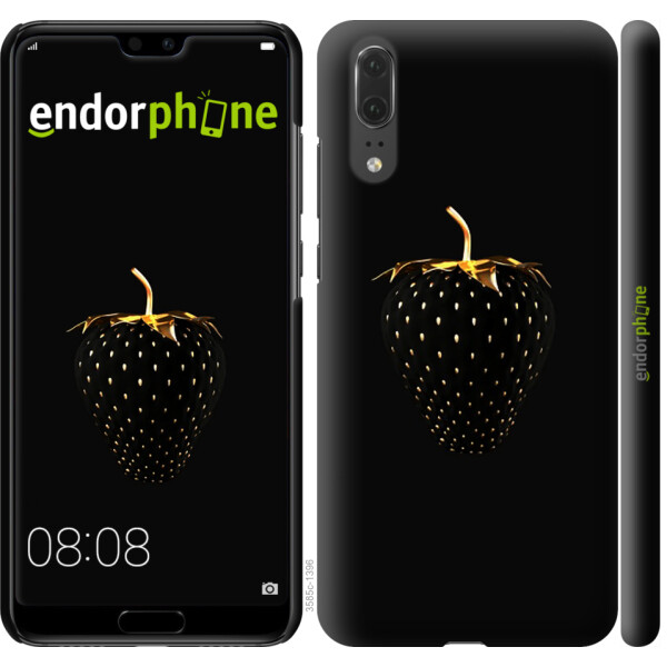 

Чехол на Huawei P20 Черная клубника 3585u-1396, Силикон