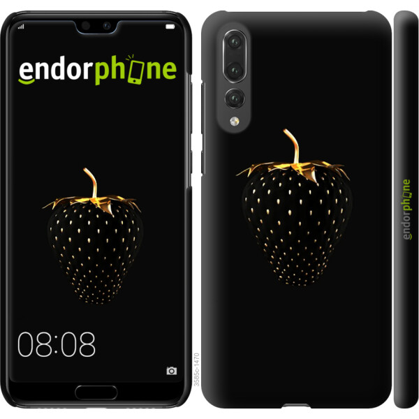 

Чехол на Huawei P20 Pro Черная клубника 3585m-1470, Пластик матовый
