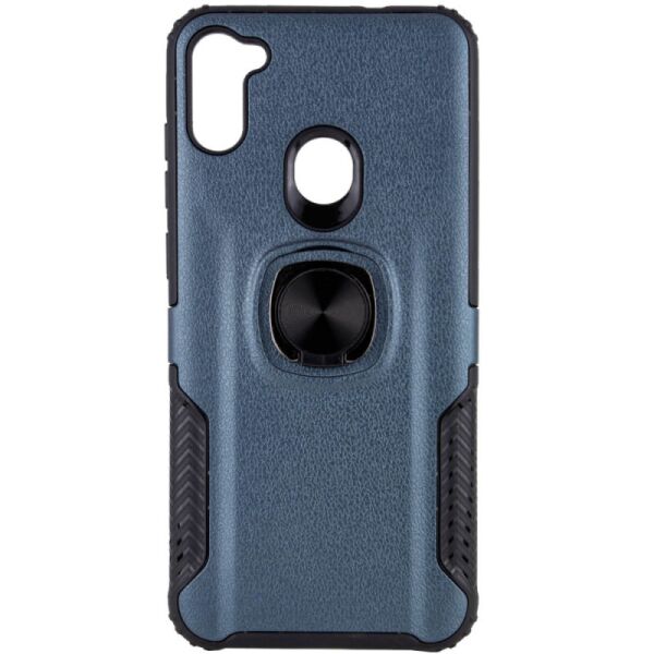 

TPU+PC чехол Deen EdgeRing с креплением под магнитный держатель для Samsung Galaxy A11 (Металл / Gun Metal) (895807)