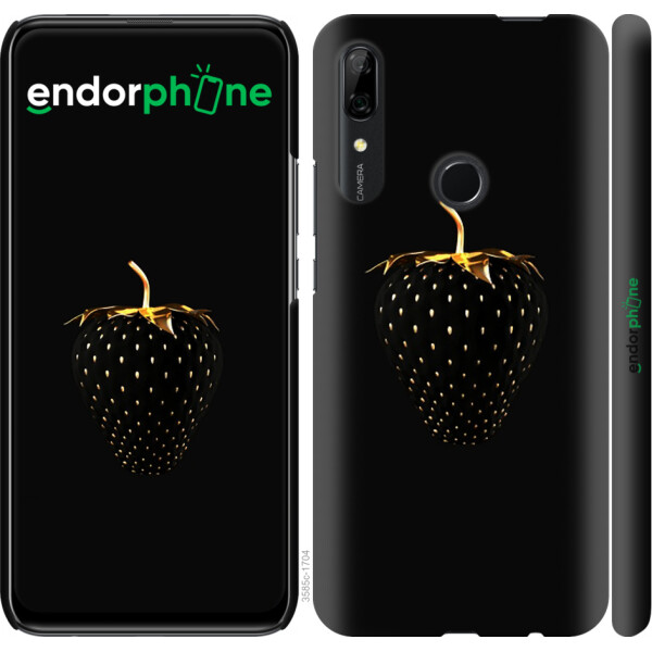 

Чехол на Huawei P Smart Z Черная клубника 3585m-1704, Пластик матовый