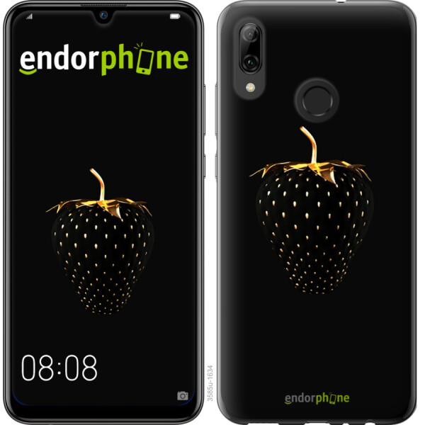 

Чехол на Huawei P Smart 2019 Черная клубника 3585u-1634, Силикон