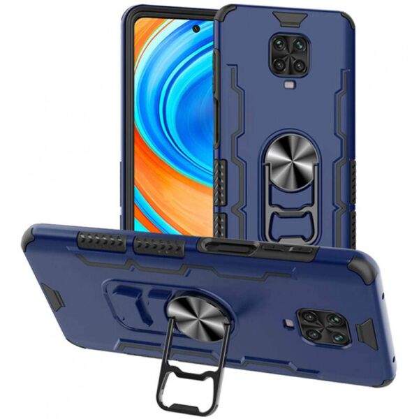 

Ударопрочный чехол Beer Ring for Magnet для Xiaomi Redmi Note 9S (Темно-синий) (100019898)