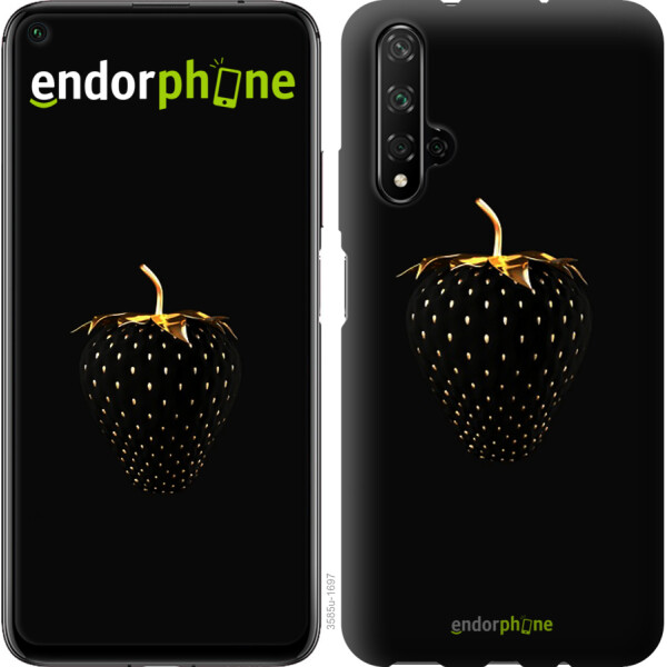 

Чехол на Huawei Honor 20 Черная клубника 3585u-1697