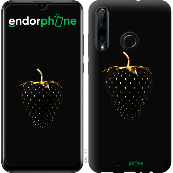 

Чехол на Huawei Honor 10i Черная клубника 3585u-1673, Силикон