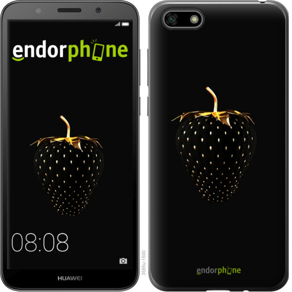 

Чехол на Huawei Y5 2018 Черная клубника 3585u-1500, Силикон
