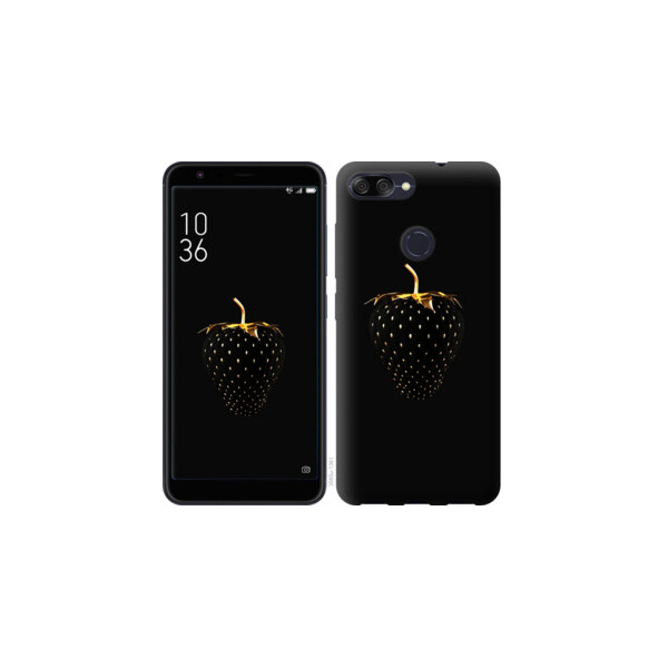 

Чехол на Asus ZenFone Max Plus M1 ZB570TL Черная клубника 3585u-1361