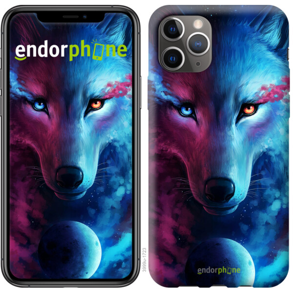 

Чехол на iPhone 11 Pro Max Арт-волк 3999t-1723, 2D пластик