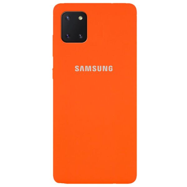 

Чехол Silicone Cover Full Protective (AA) для Samsung Galaxy Note 10 Lite (A81) (Оранжевый / Orange) (902041)
