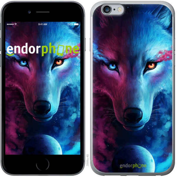

Чехол на iPhone 6 Plus Арт-волк 3999c-48, Пластик глянцевый