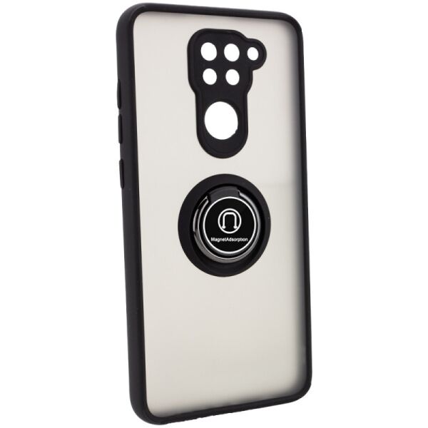 

TPU+PC чехол Deen ColorEdgingRing for Magnet для Xiaomi Redmi Note 9 (Черный) (913977)