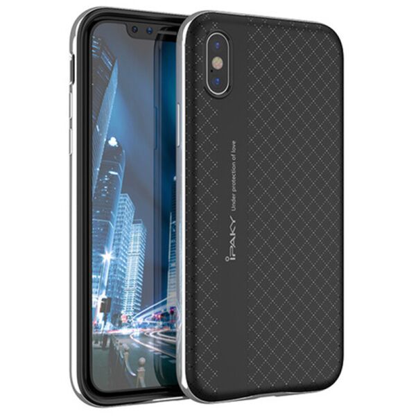 

Чехол iPaky TPU+PC для iPhone XS (5.8";) (Черный / Серебряный) (100008690)