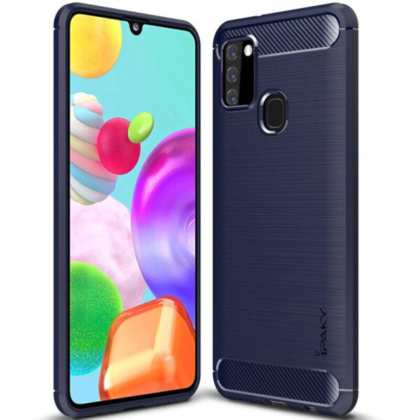 

TPU чехол iPaky Slim Series для Samsung Galaxy A21s (Синий) (911106)