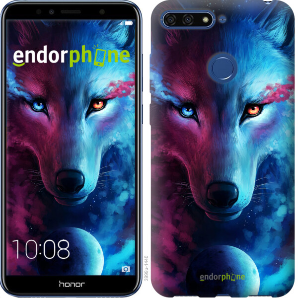 

Чехол на Huawei Honor 7A Pro Арт-волк 3999u-1440, Силикон