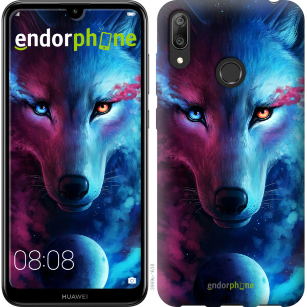 

Чехол на Huawei Y7 2019 Арт-волк 3999u-1638, Силикон
