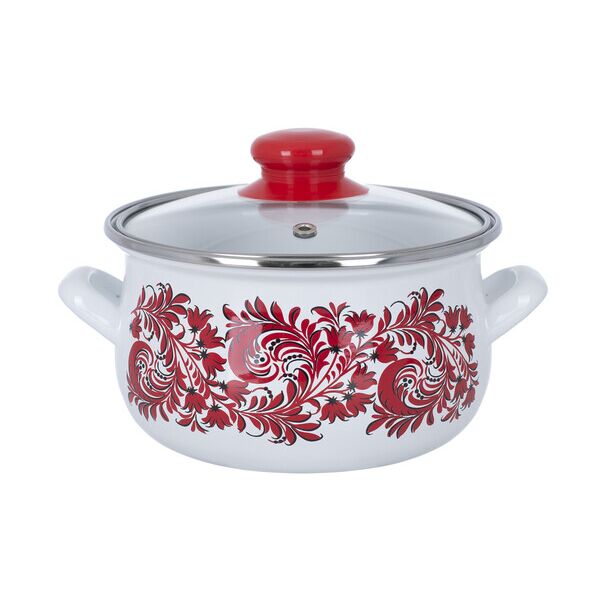 

Кастрюля Infinity Red flowers 2.4 л 6415013