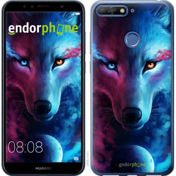 

Чехол на Huawei Y6 Prime 2018 Арт-волк 3999u-1441