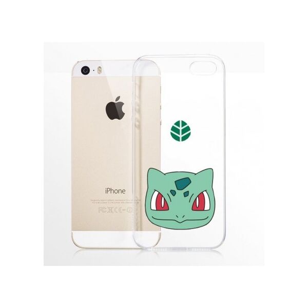 

Прозрачный силиконовый чехол "Pokemon Go" для iPhone 5 (Bulbasaur / face) (51074)