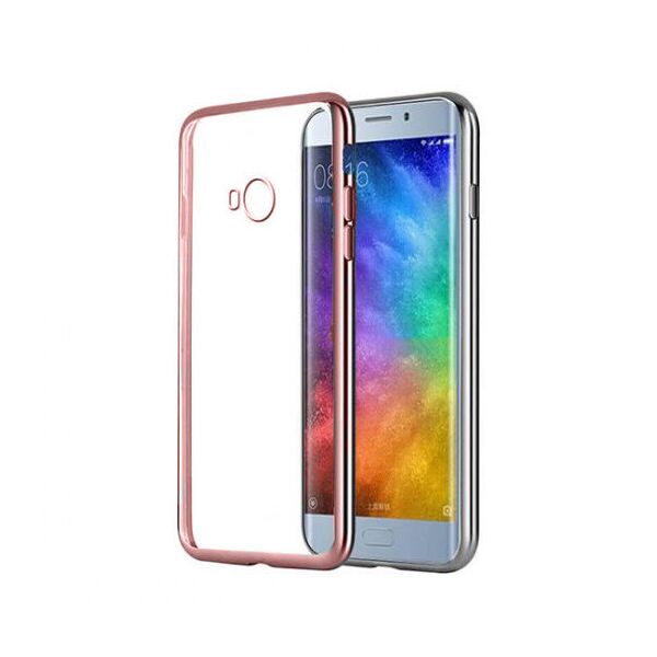 

Прозрачный силиконовый чехол для Xiaomi Mi Note 2 с глянцевой окантовкой (Розовый) (56384)