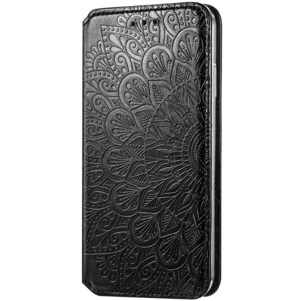 

Кожаный чехол книжка GETMAN Mandala (PU) для Xiaomi Redmi 10X (Черный) (100053715)