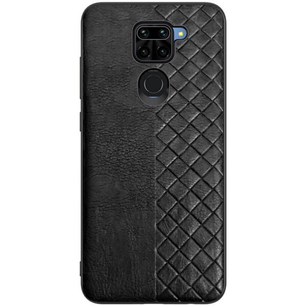 

Кожаная накладка WeaveSide (PU) для Xiaomi Redmi Note 9 (Черный) (915425)