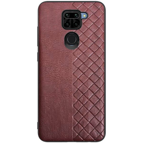 

Кожаная накладка WeaveSide (PU) для Xiaomi Redmi Note 9 (Темно-коричневый) (923589)