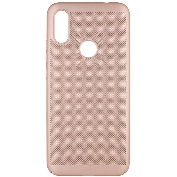 

Ультратонкий дышащий чехол Grid case для Xiaomi Redmi 7 (Золотой) (707781)