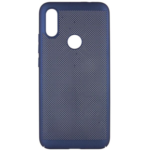 

Ультратонкий дышащий чехол Grid case для Xiaomi Redmi 7 (Темно-синий) (707784)