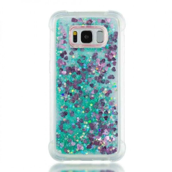

TPU чехол Liquid hearts для Samsung G950 Galaxy S8 (Бирюзовый) (664974)
