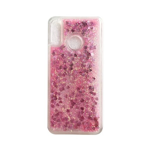 

TPU чехол Liquid hearts для Huawei P Smart+ (Розовый) (100007025)