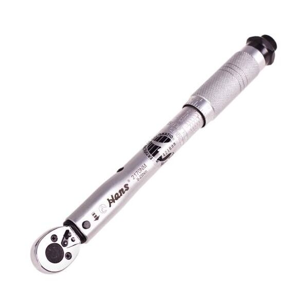 

Динамометрический ключ 1/4"DR 5-25HM, 275мм, 580гр. (2170Nm) HANS