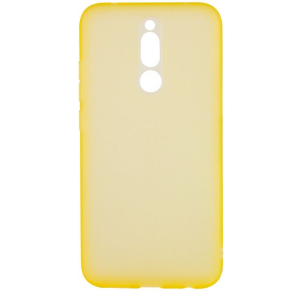 

Силиконовый матовый полупрозрачный чехол для Xiaomi Redmi 8a (Желтый / Yellow) (789752)